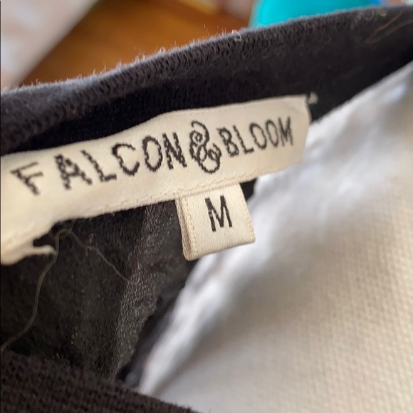 Falcon & Bloom black lace long sleeve top - Picture 4 of 5